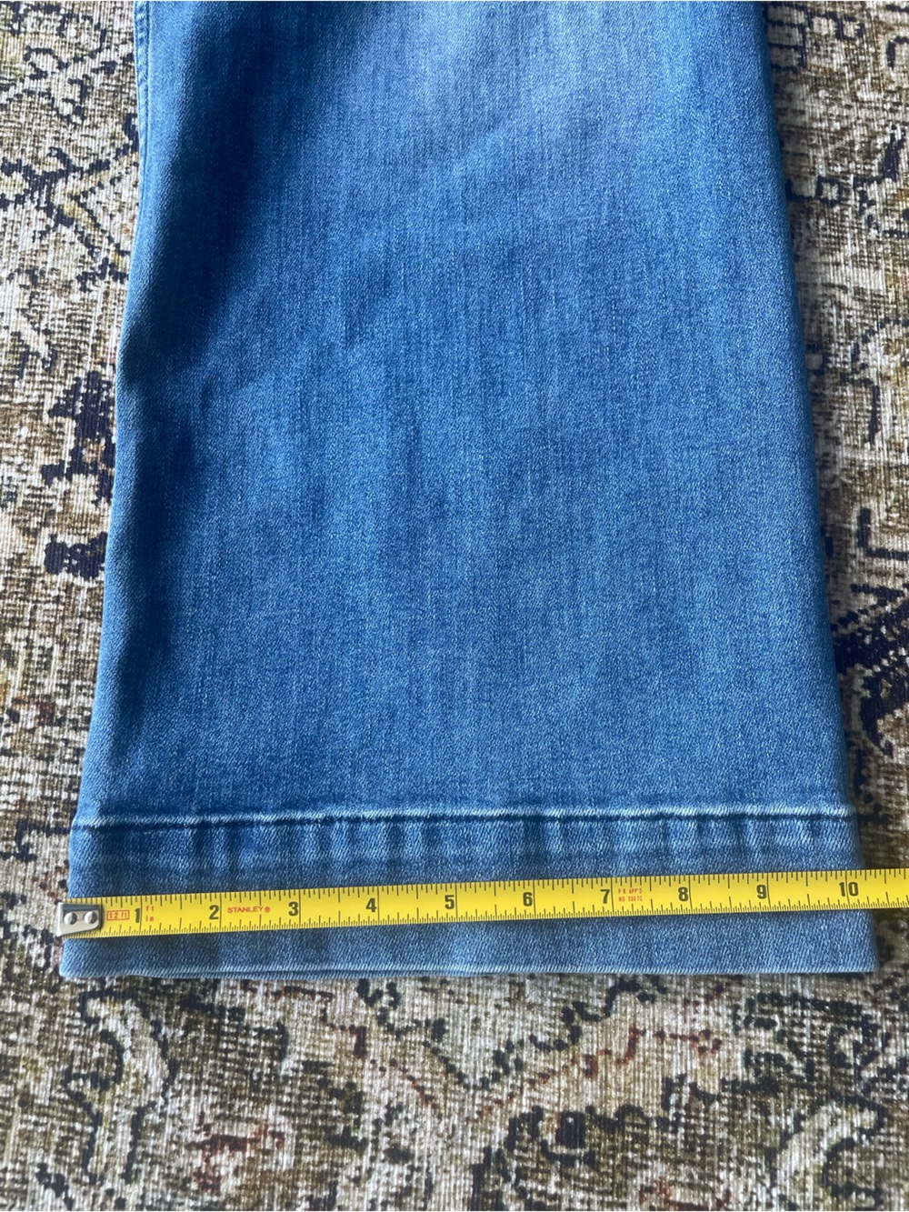 Anthropologie Maeve Colette Jeans 29 High Rise Cropped Wide Leg Baggy Stretch - Picture 9 of 10